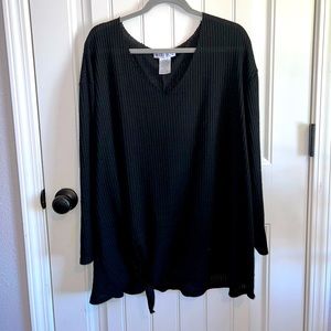 Meri Skye - black tie long sleeve